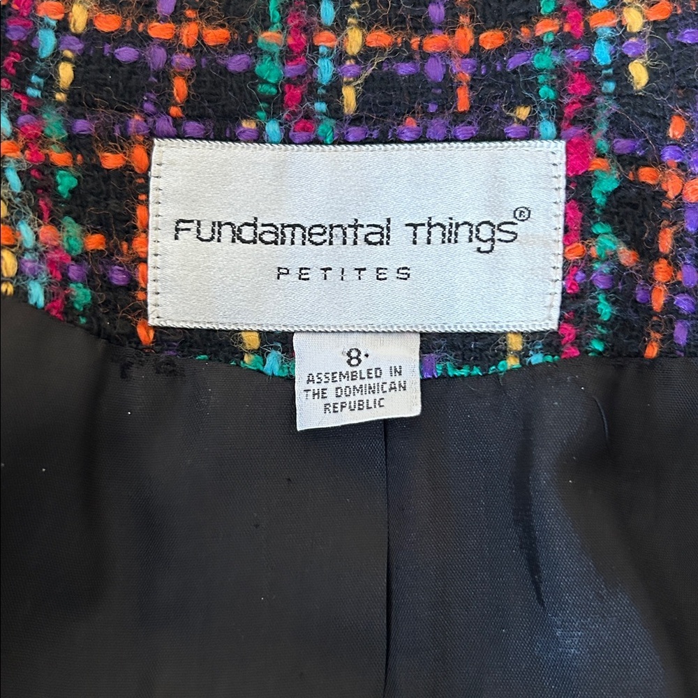 Fundamental Things Multicolor Plaid Women's Blazer - Picture 5 of 5
